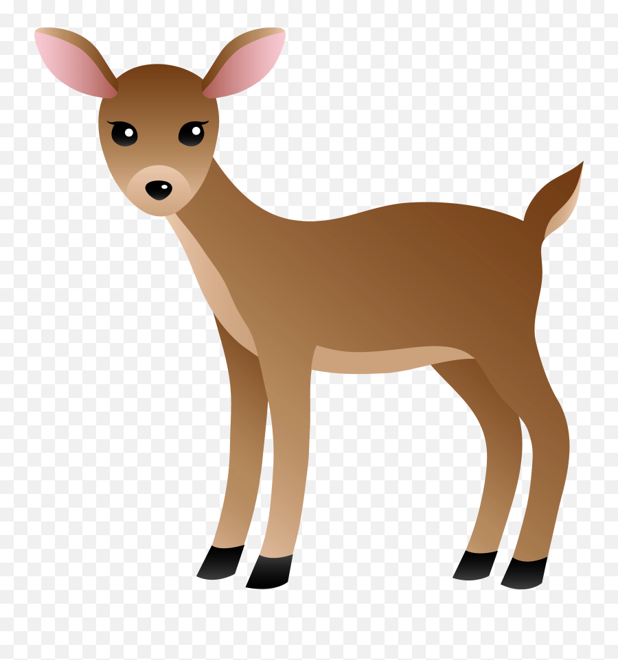 Png Baby Girl Deer Clipart - White Tailed Deer Clipart,Baby Deer Png