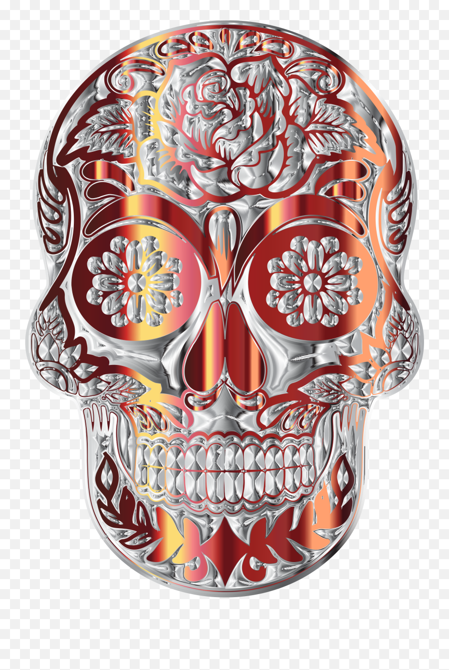 Dead Emoji Png - Floral Design Transparent Cartoon Jingfm Floral Design,Skull Emoji Png