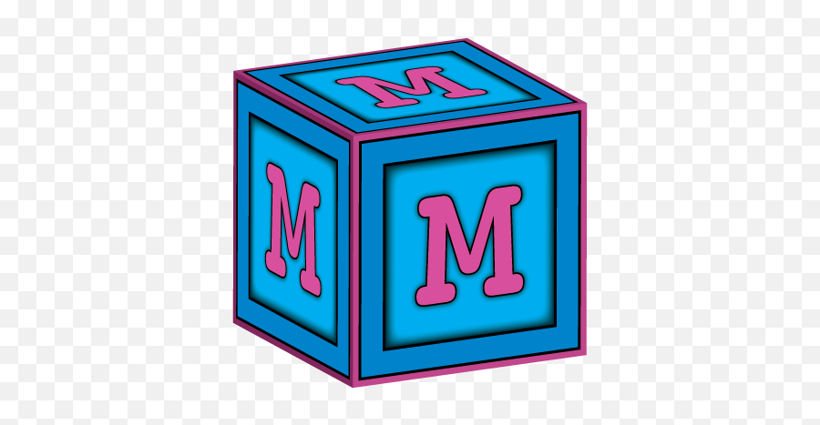 3d Baby Block - Letter M Baby Block Letter Png,Letter M Png