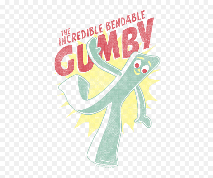 Gumby - Bendable Kids Tshirt Poster Png,Gumby Png