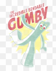 Gumby - Bendable Kids Tshirt Poster Png,Gumby Png