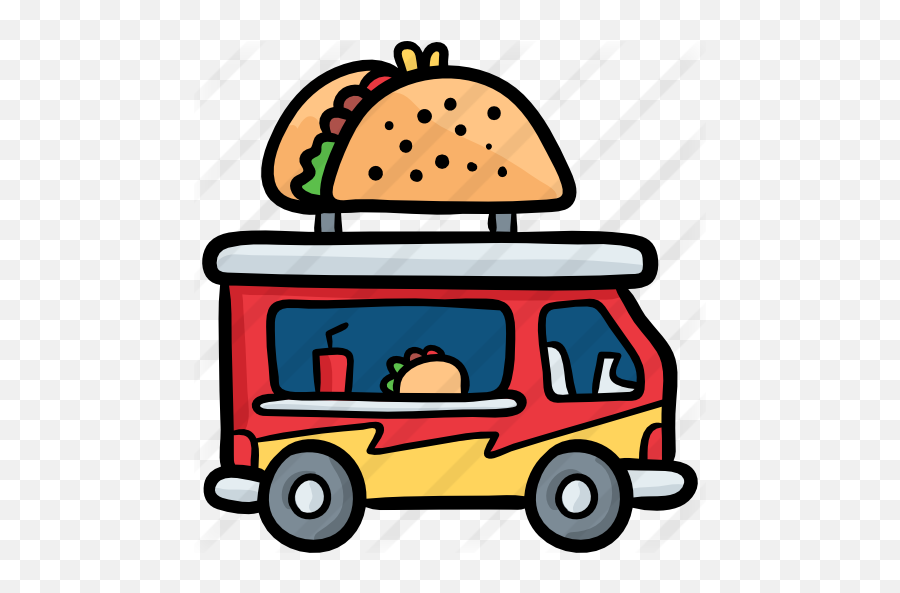 Taco Truck - Free Food Icons Taco Food Truck Png,Red Truck Png