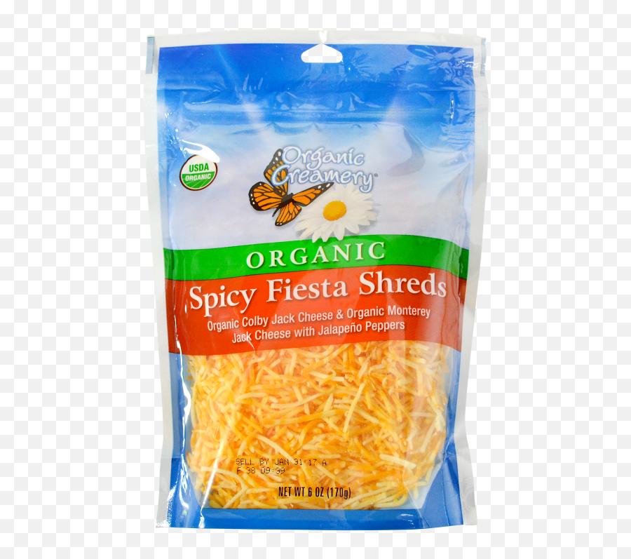 Saputo Specialty Cheese Organic Creamery Spicy - Coarsely Grated Cheddar Png,Shredded Cheese Png