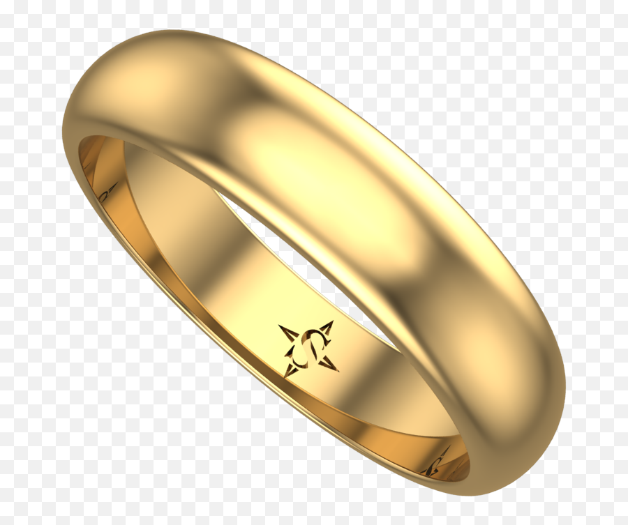 Grus 18k Gold Wedding Ring - Gold Ring Hd Png,Wedding Ring Transparent