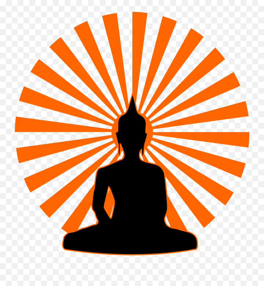 Buddha Black Silhouette - Buddha Logo Png,Sun Icon Transparent
