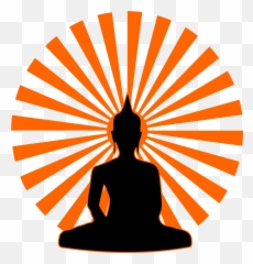 Buddha Black Silhouette - Logo Png