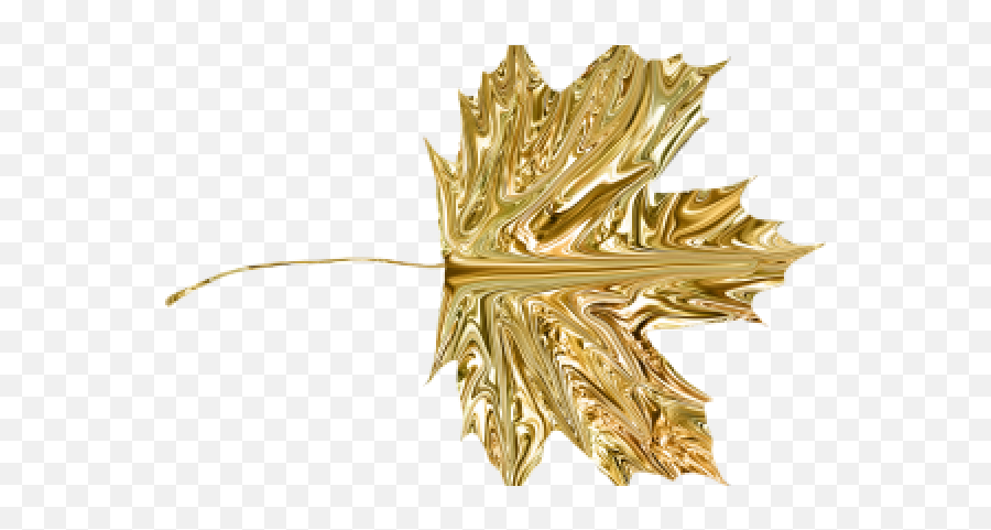 Gold Leaves Png Transparent Images - Transparent Maple Leaf Gold,Gold Leaves Png