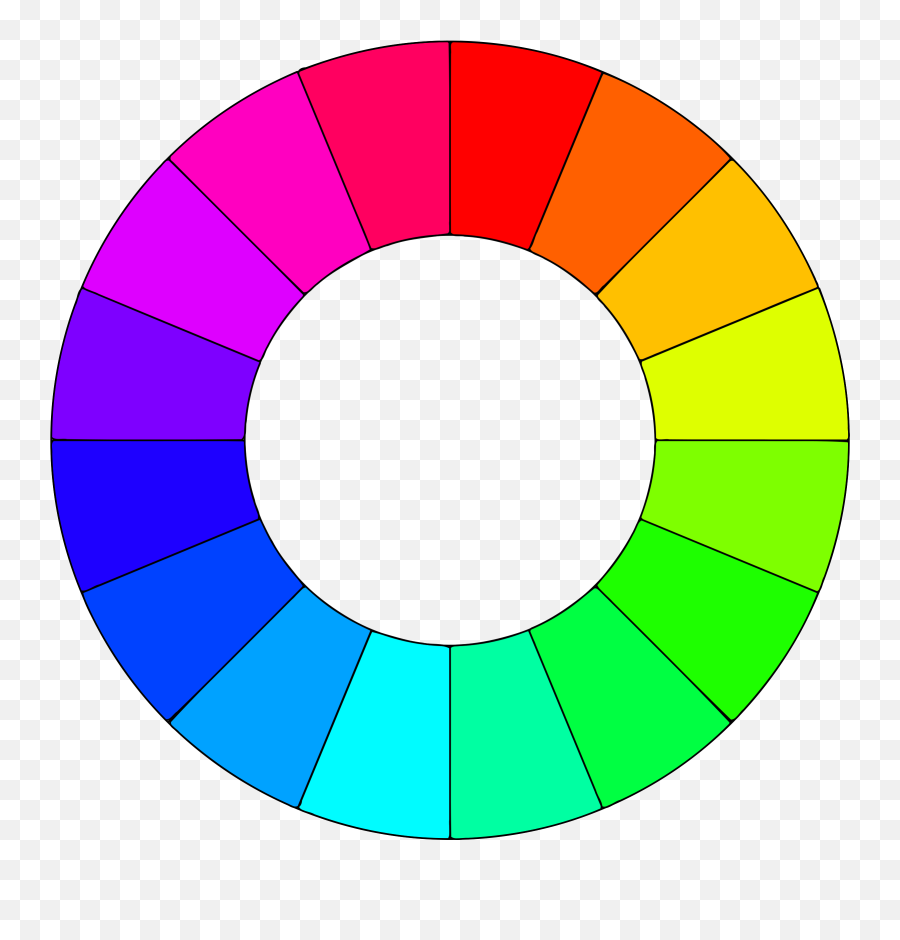 Clipart - Color Wheel 16 Colors Png,Color Wheel Transparent