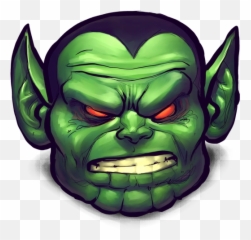 Png Head Comics Demon Illustration Face - Green Monster Logo Png,Demon Face Png