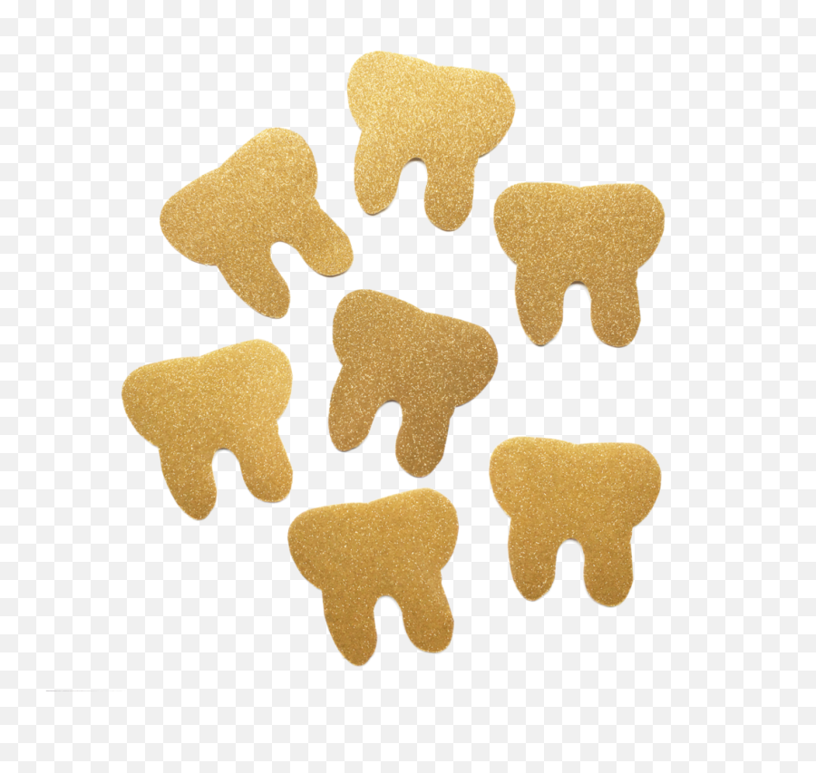 Vinyl Gold Sparkle Tooth Sticker - Dog Treat Png,Aniami Teeth Icon