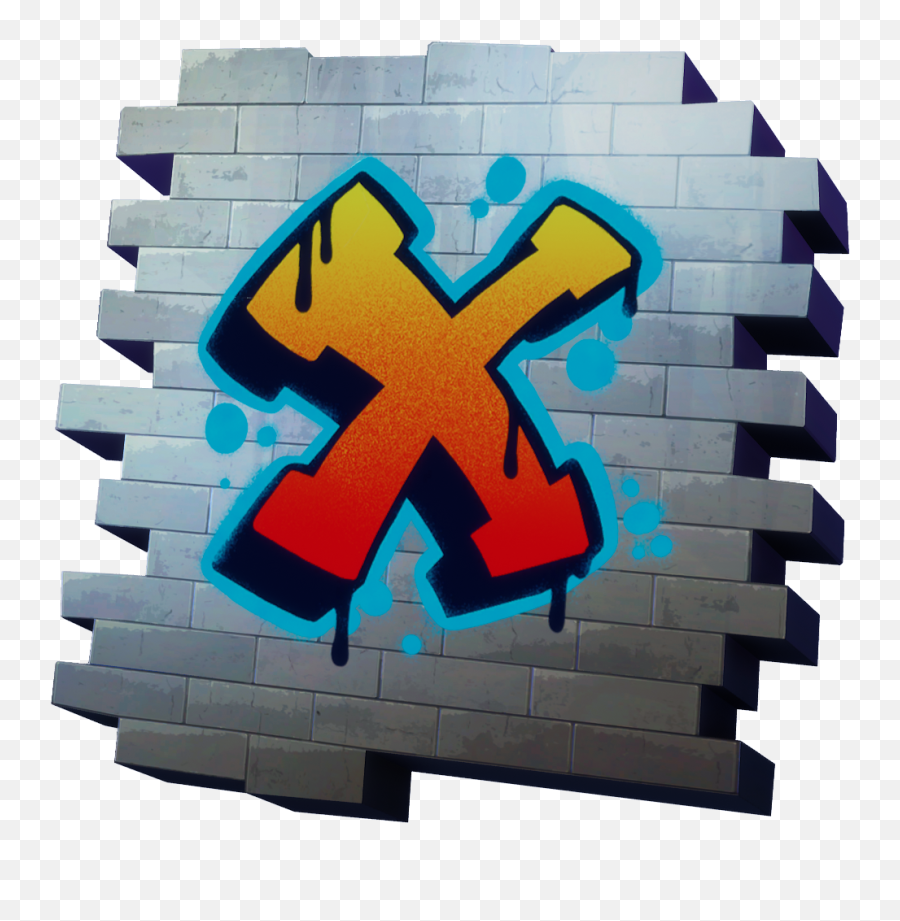 X Mark Spray Fortnite Cosmetic Tier 3 Png