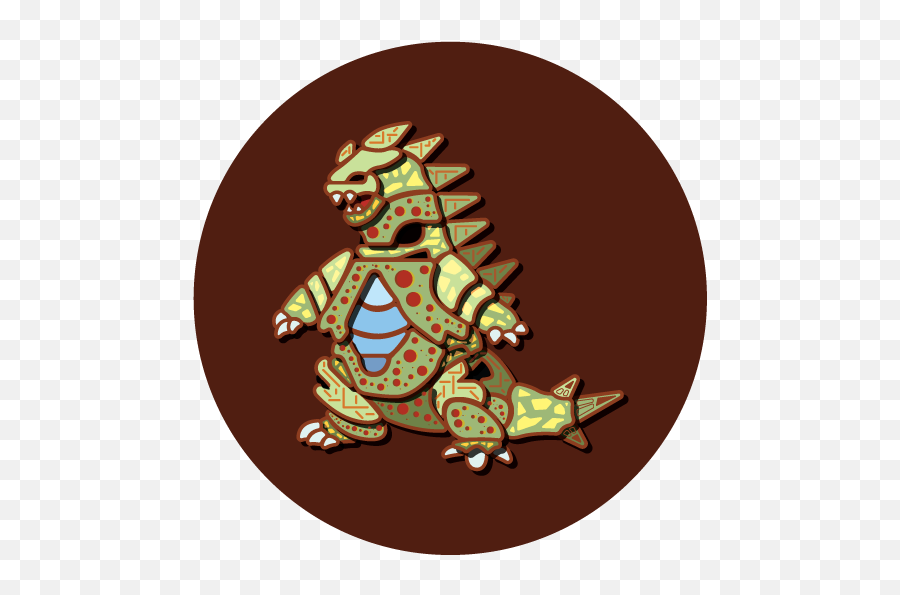 Tyranitar Button Izel Studios - Illustration Png,Tyranitar Png