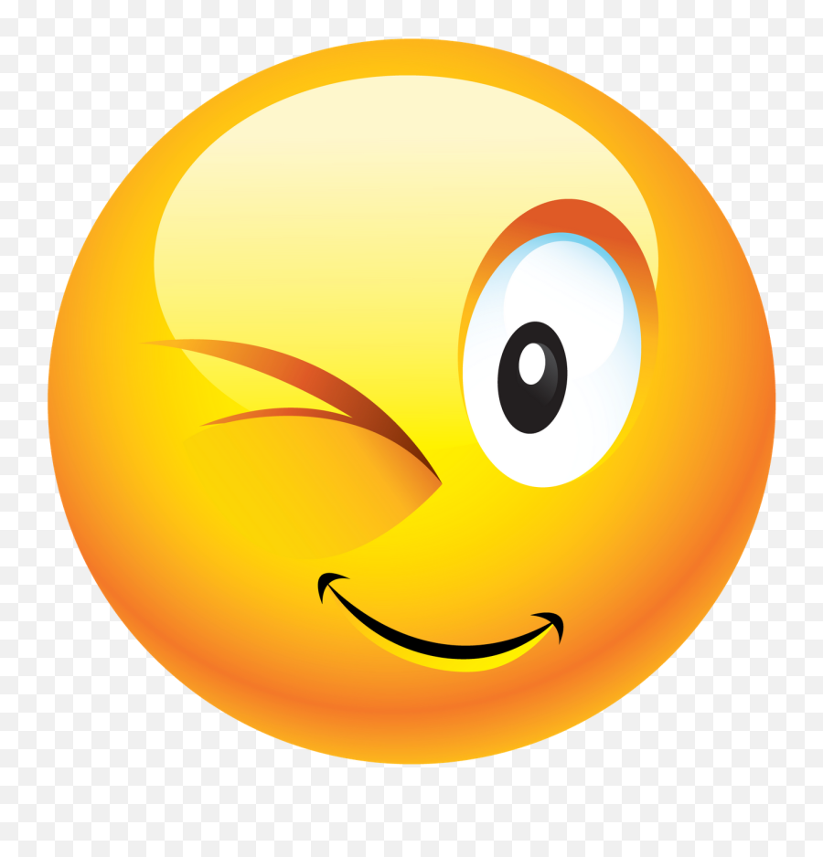 Emoticon Smiley Wink Clip Art - Emoji Dp For Whatsapp Png Whatsapp ...