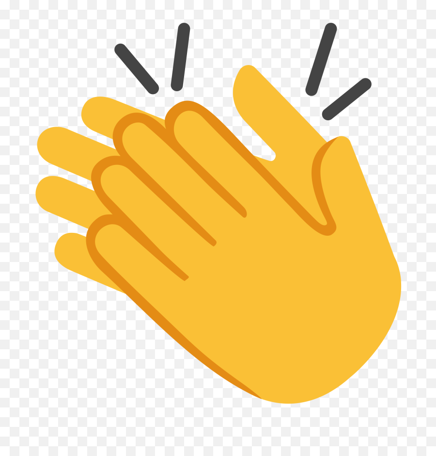 File U F - Clapping Hand Emoji Png Transparent Cartoon,Hand Emoji Transparent