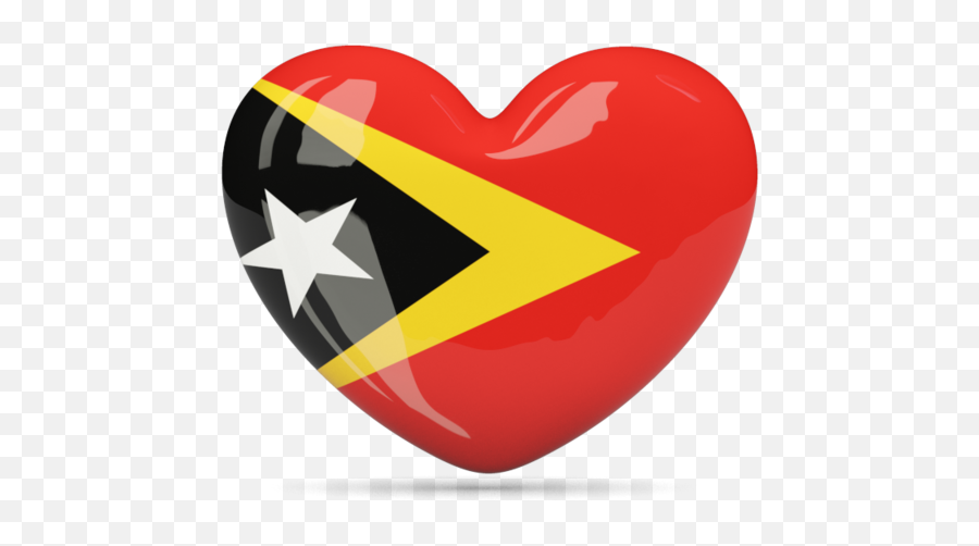 Heart Icon Illustration Of Flag East Timor - Timor Leste Flag Heart Png,Love Icon