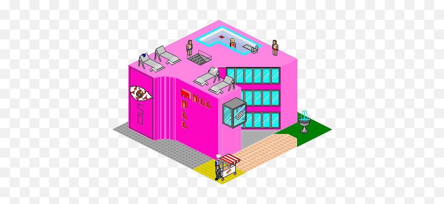 Isometric Mall Pixeljointcom Png Shopping Center Icon