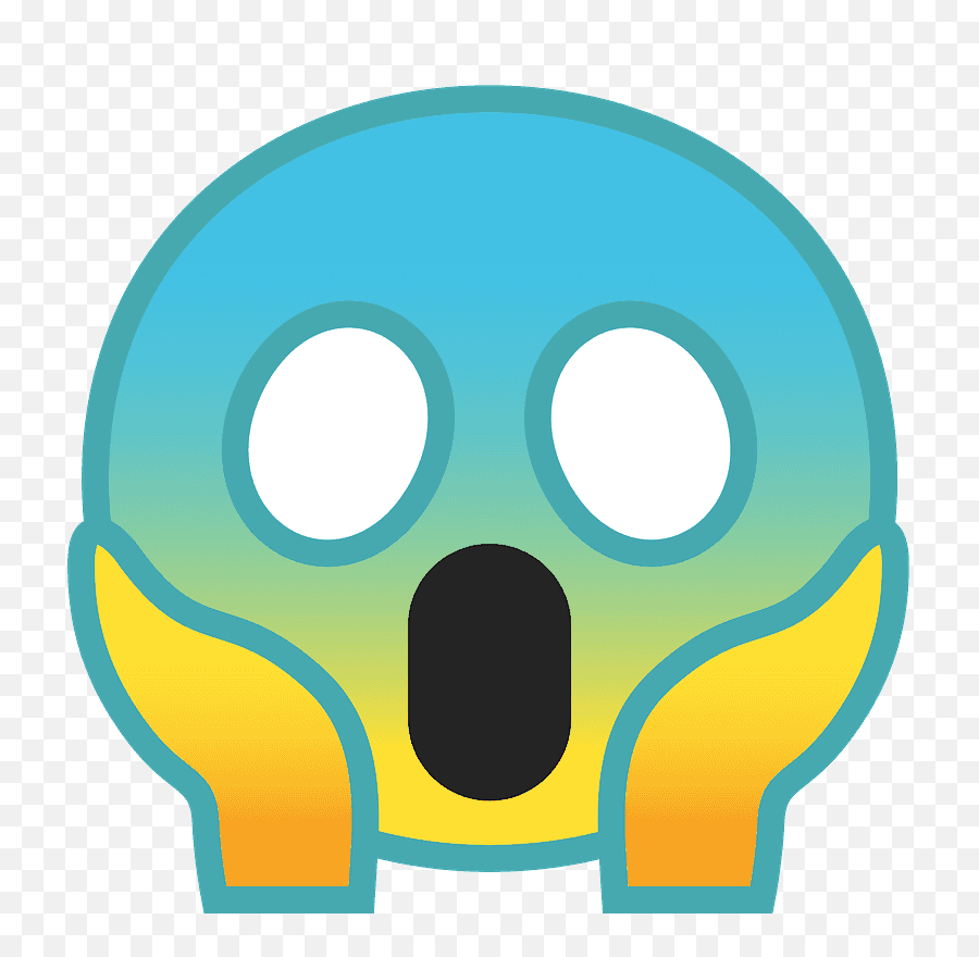 Scream Emoji Png Picture - Emoji Paura,Omg Emoji Png