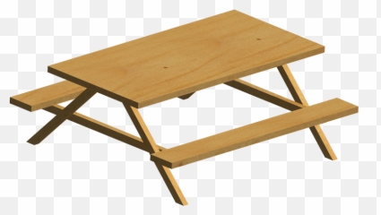 Picnic Clipart Table - Picnic Table Clipart Transparent Png,Picnic Table Png