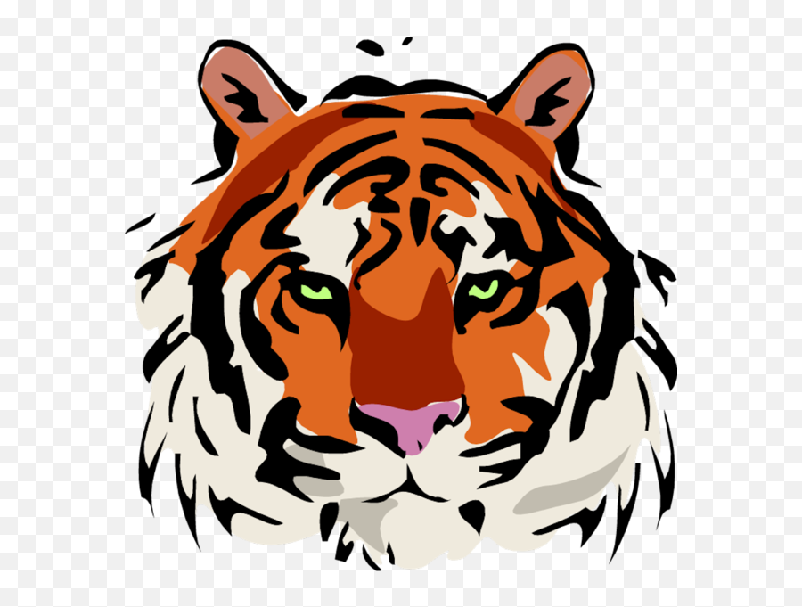 Tiger Head - Oroville High School Tiger 1175972 Png Kepiting Vector,Tiger Png