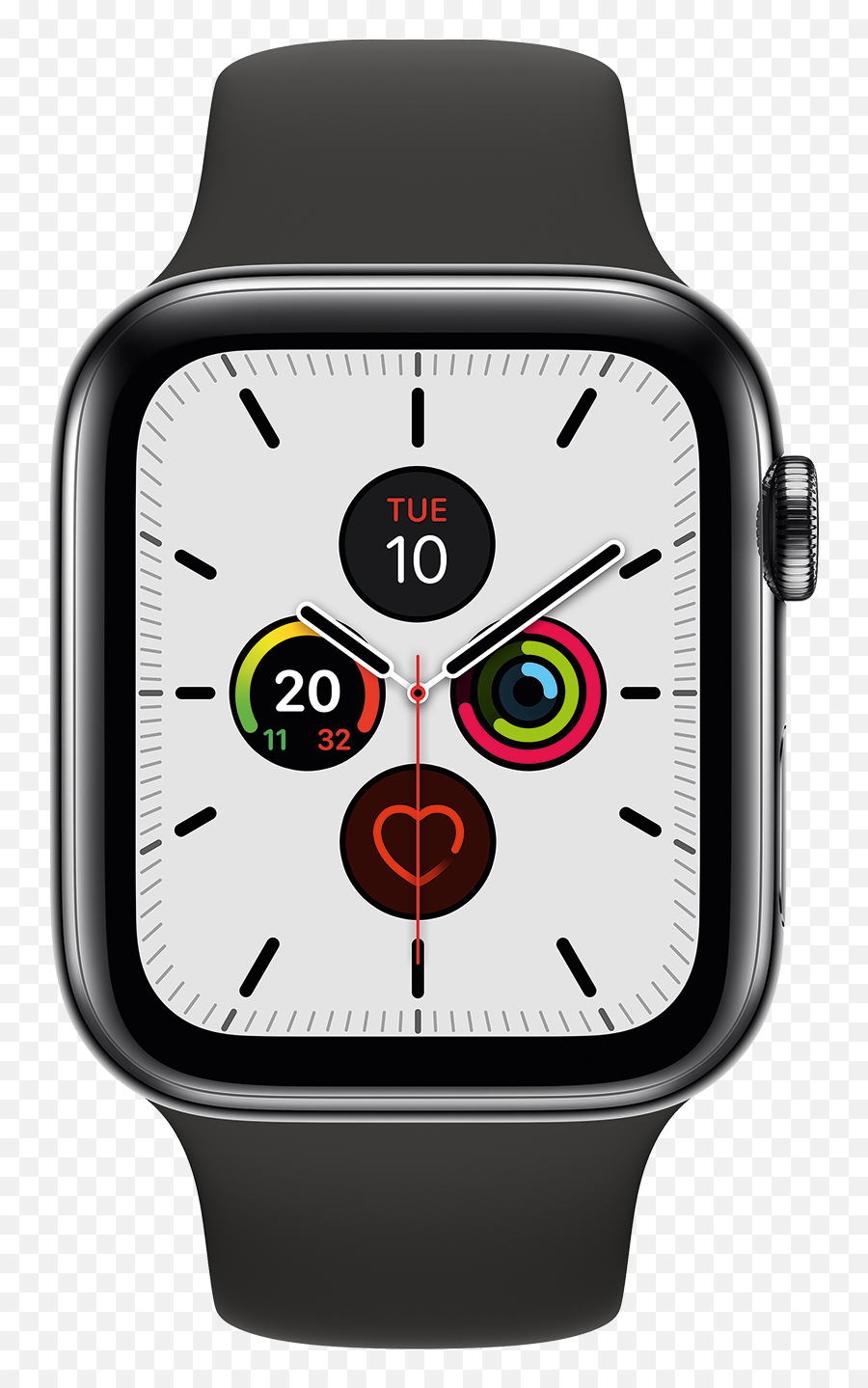 Apple Watch Series 5 Gps Cellular 44mm Space Black - Apple Watch Series 5 44m Png,Apple Watch Png