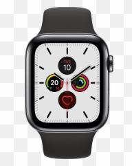 Apple Watch Series 5 Gps Cellular 44mm Space Black - Apple Watch Series 5 44m Png,Apple Watch Png