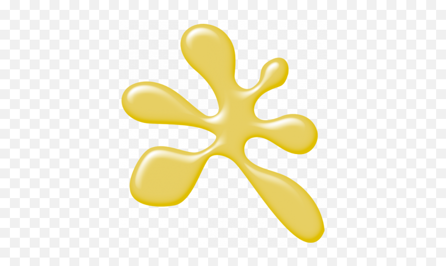 Yellow Goo Splat Graphic - Clip Art Png,Goo Png
