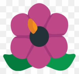 Hibiscus Emoji Clipart Free Download Transparent Png - Transparent Png Emoji