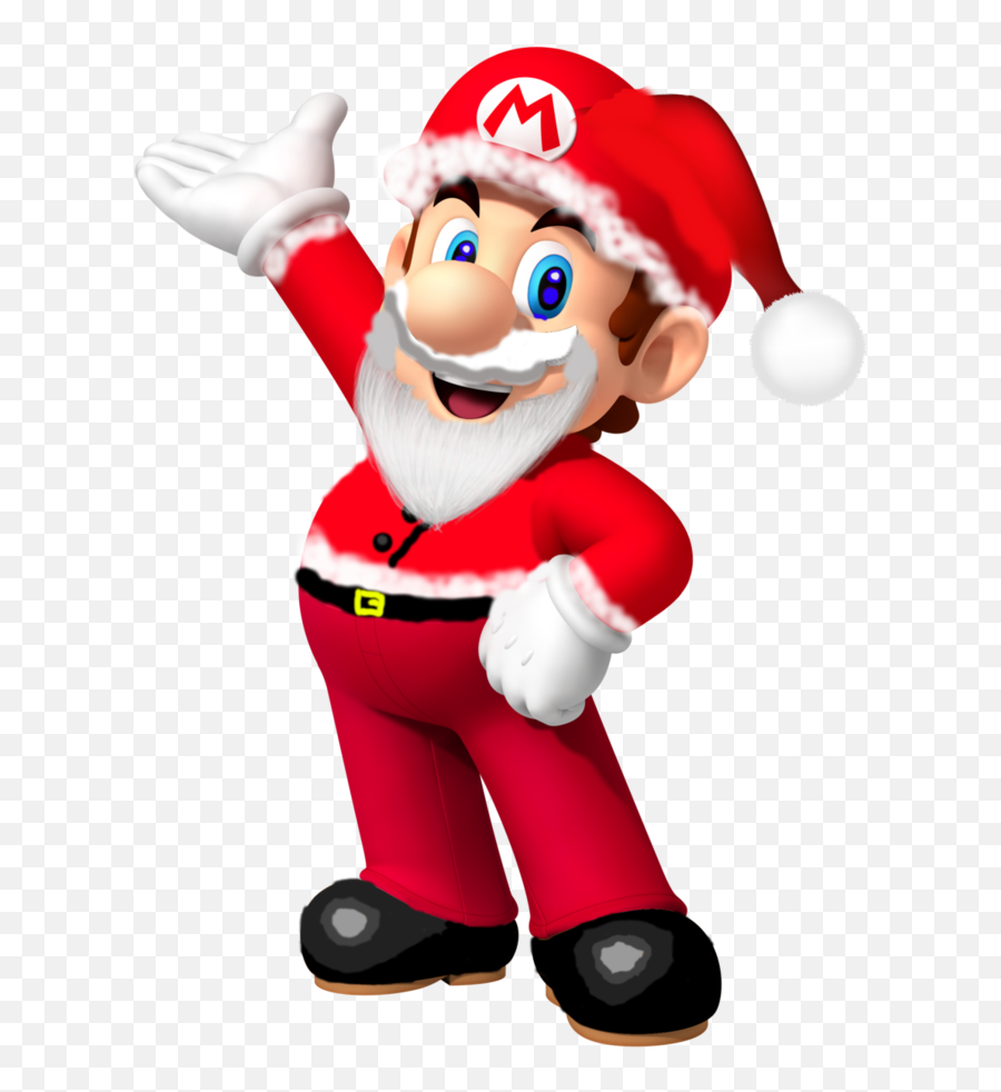 Download Mario Santa By Purple - Transparent Christmas Mario Super Mario Png,Santa Transparent