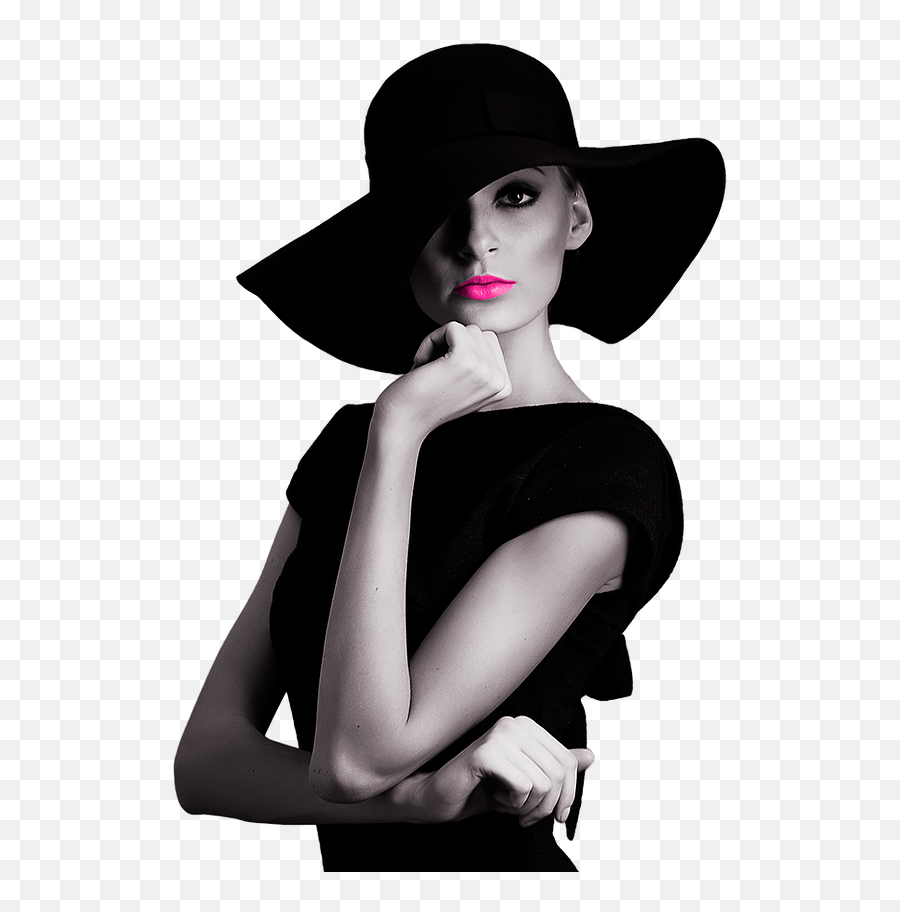 Home - Elegante Mujer Con Sombrero Png,Female Model Png