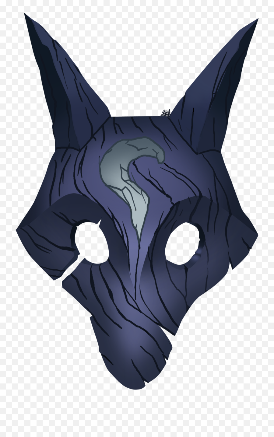 1024 X 1529 2 0 - Wolf Mask Drawing Clipart Full Size Wolf Mask Png,Oni Mask Png