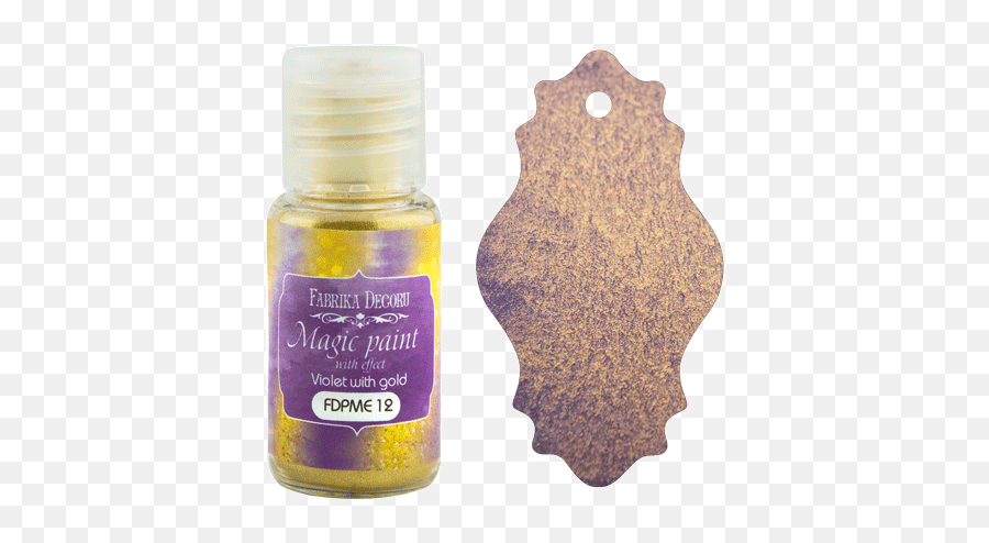 Dry Paint Magic With Effect Violet Gold 15ml - Color Png,Gold Paint Png