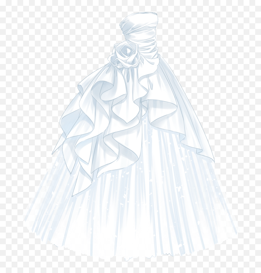Download Hd Love Nikki - Ball Gown Wedding Dress Transparent Background Png,White Dress Png