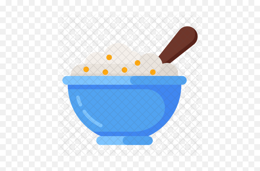 Oatmeal Icon Of Flat Style - Mixing Bowl Png,Oatmeal Png