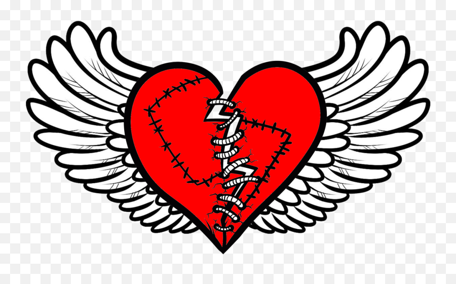 Angel Heart Png - Angel Heart Png Cartoon Angel Wings Png Imagenes De Mickey Mouse Drogado,Cartoon Wings Png