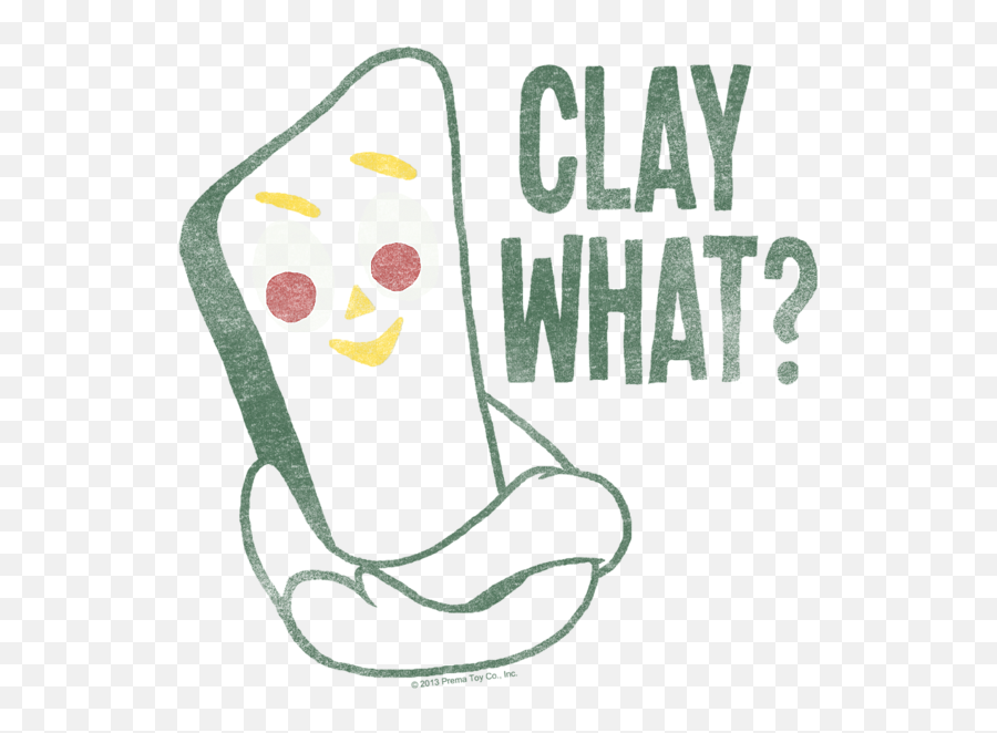 Gumby - Clay What Long Sleeve Tshirt Happy Png,Gumby Png