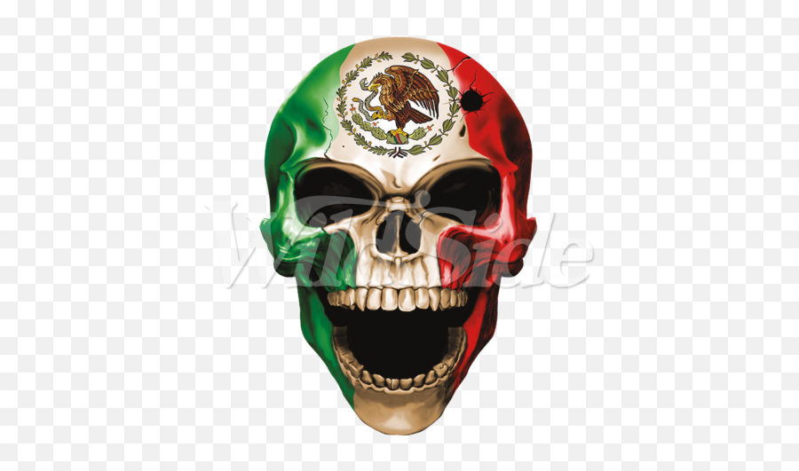 Skull Mexican Flag - Flag Mexico 19341968 Full Size Png Coat Of Arms Of Mexico,Mexico Flag Png