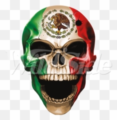 Skull Mexican Flag - Mexico 19341968 Full Size PNG Coat Of Arms