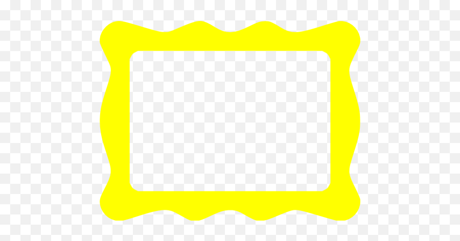 Yellow Frame Icon - Free Yellow Frame Icons Horizontal Png,Yellow Frame Png