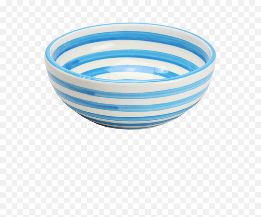 Turquoise Stripe Cereal Bowl - Bowl Png,Cereal Bowl Png
