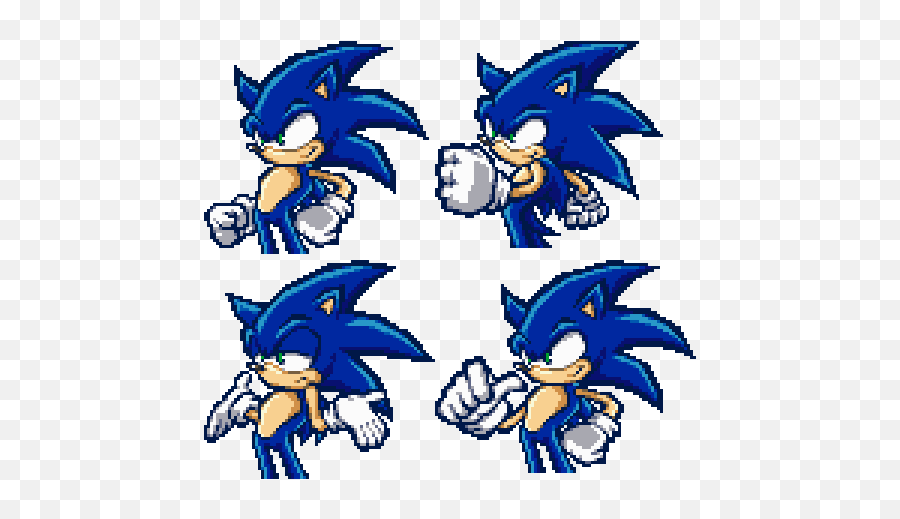 Pixel Art Sonic Battle Transparent Png - Sonic From Sonic Battle,Sonic Battle Logo