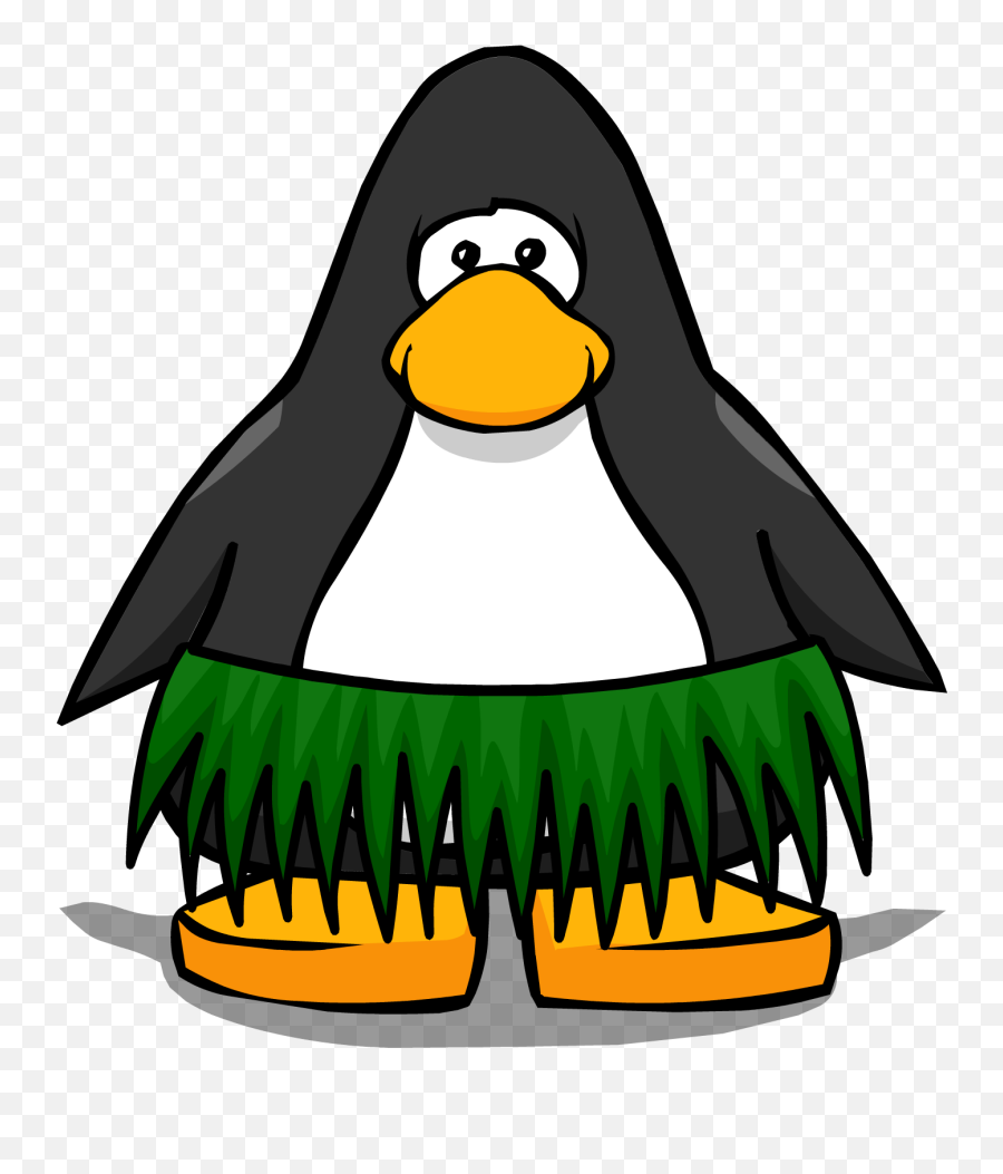 Hula Skirt Clipart 6 By Jean - Club Penguin Red Penguin Penguin In A Skirt Png,Club Penguin Transparent