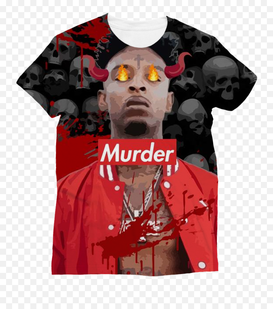 Ipromotemurder 21 Savage T Shirt - Short Sleeve Png,21 Savage Transparent Ipromotemurder 21 Savage T Shirt - Short Sleeve Png,21 Savage Transparent