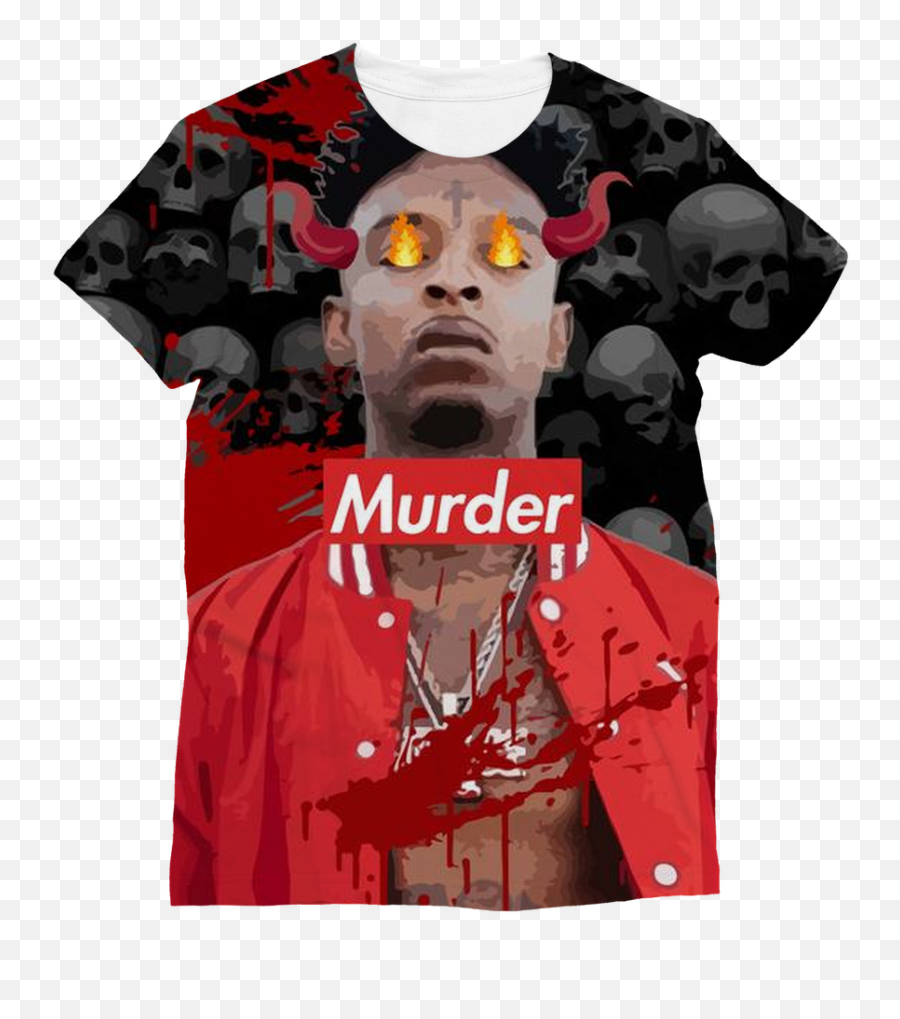 Ipromotemurder 21 Savage T Shirt - Short Sleeve Png,21 Savage Transparent