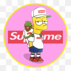 Supreme Wallpaper With Bart - Pink Panther png