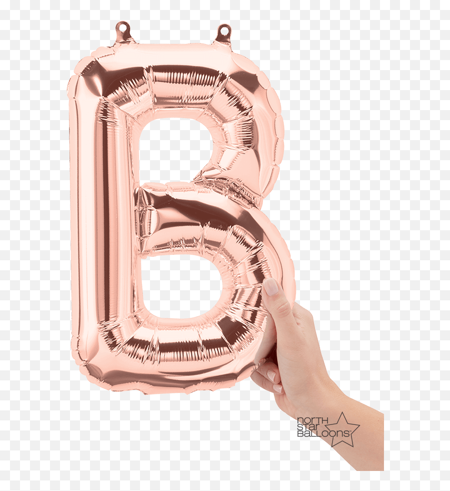 Download Hd 15 Rose Gold Banner Png For Free - B Rose Gold Balloon,Gold Banner Png