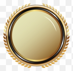 Png Oval Transparent Clipart Free - Gold Frame