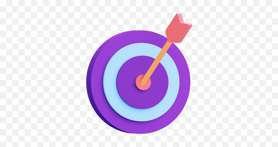 Target Icon - Download In Colored Outline Style Goal Icon 3d Png,Target Icon Vector