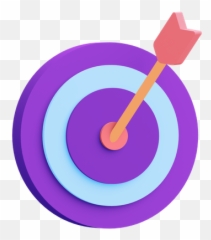 Target Icon - Download in Colored Outline Style Goal 3d Png