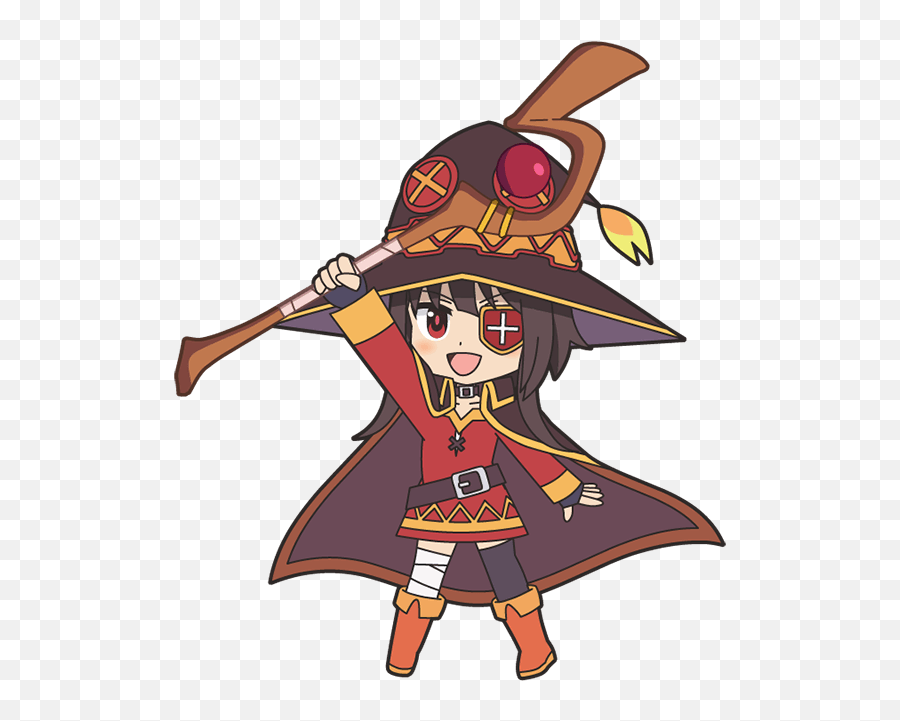 Isekai Quartet Gekitotsu Puzzle School - Zerochan Anime Isekai Quartet Megumin Chibi Png,Megumin Icon