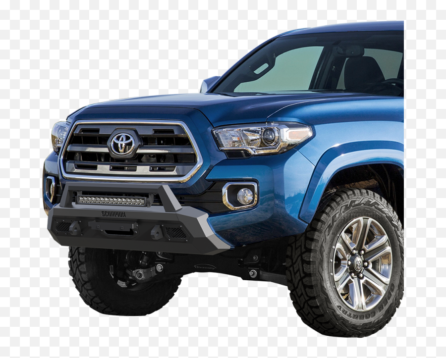 Scorpion P000005 Tactical Center Mount Winch Front Bumper With Led Light Bar Toyota Tacoma 2016 - 2022 Tacoma 2019 Png,2019 Tacoma Trd Pro Lift Kit Icon